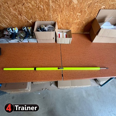 PIQUETS SLALOM TELESCOPIQUES - Pointe Acier Jaune - LOT DE 6 - 1m à 1,80m - 4TRAINER