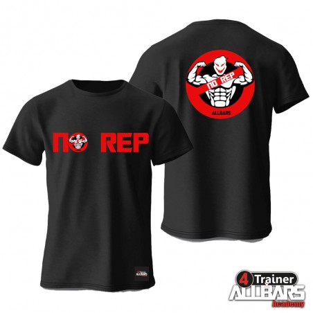 T-shirt NO REP - Version Rouge - 4TRAINER x ALLBARS