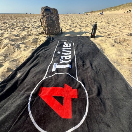 Serviette PLAGE - Logo 4TRAINER - 150cm x 70cm - 100% coton - 4TRAINER