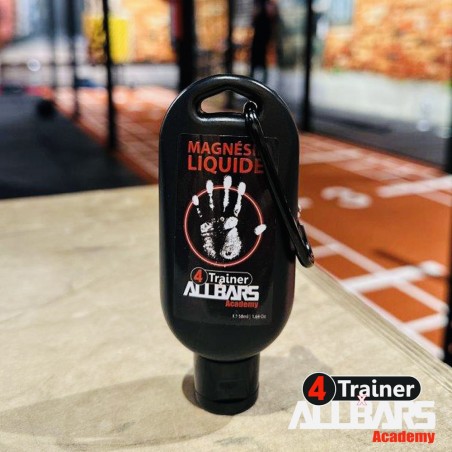 MAGNÉSIE LIQUIDE - Tube 50 ml avec mousqueton - 4TRAINER x ALLBARS
