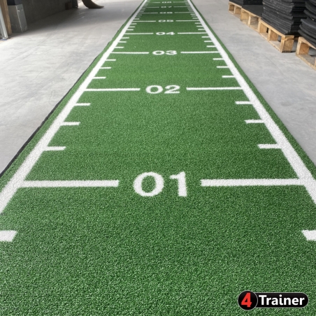 PISTE EN GAZON - Largeur 1 m - CURLED – Poils Courts - Vert