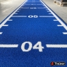 PISTE EN GAZON - Largeur 1 m - CURLED – Poils Courts - Bleu