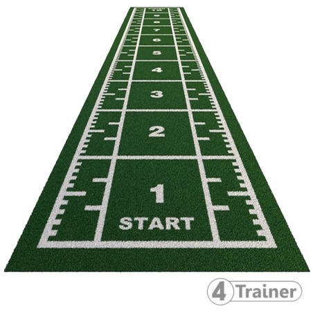 PISTE EN GAZON - 10 x 2 m - CURLED – Poils Courts