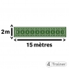 PISTE EN GAZON - 15 x 2 m - CURLED – Poils Courts