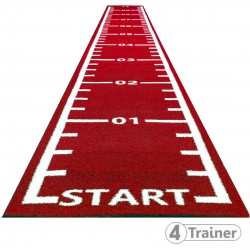 PISTE EN GAZON - Largeur 1 m - CURLED – Poils Courts - Rouge