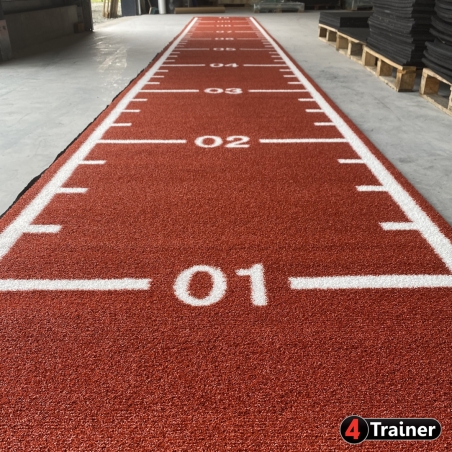 PISTE EN GAZON - Largeur 1 m - Poils Courts - Rouge
