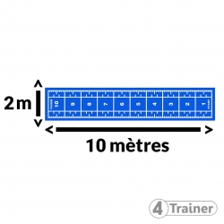 PISTE EN GAZON - Largeur 2 m - Poils Courts - Bleu