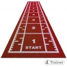 PISTE EN GAZON - Largeur 2 m - Poils Courts - Rouge