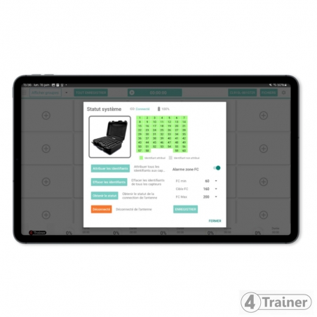 CARDIO TEAM MAX - Analyseur de Fréquence Cardiaque en direct - 4Trainer