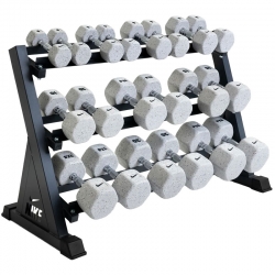 HALTÈRES NIKE GRIND - 1KG à 22,5KG - par Paire (x2) - GRIS - NIKE STRENGTH