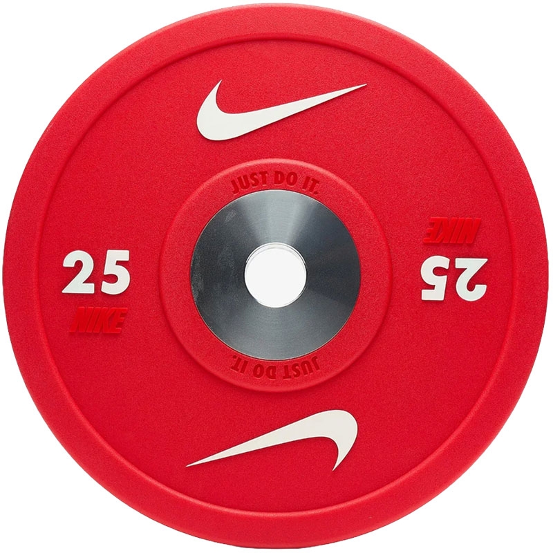 DISQUE BUMPER HALTÉRO - Uréthane - 25KG - ROUGE - NIKE STRENGTH DISQUE BUMPER HALTÉRO - Uréthane - 25KG - ROUGE - NIKE STRENGTH
