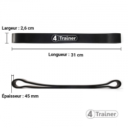 Mini bandes élastiques Powerband Light - Noir