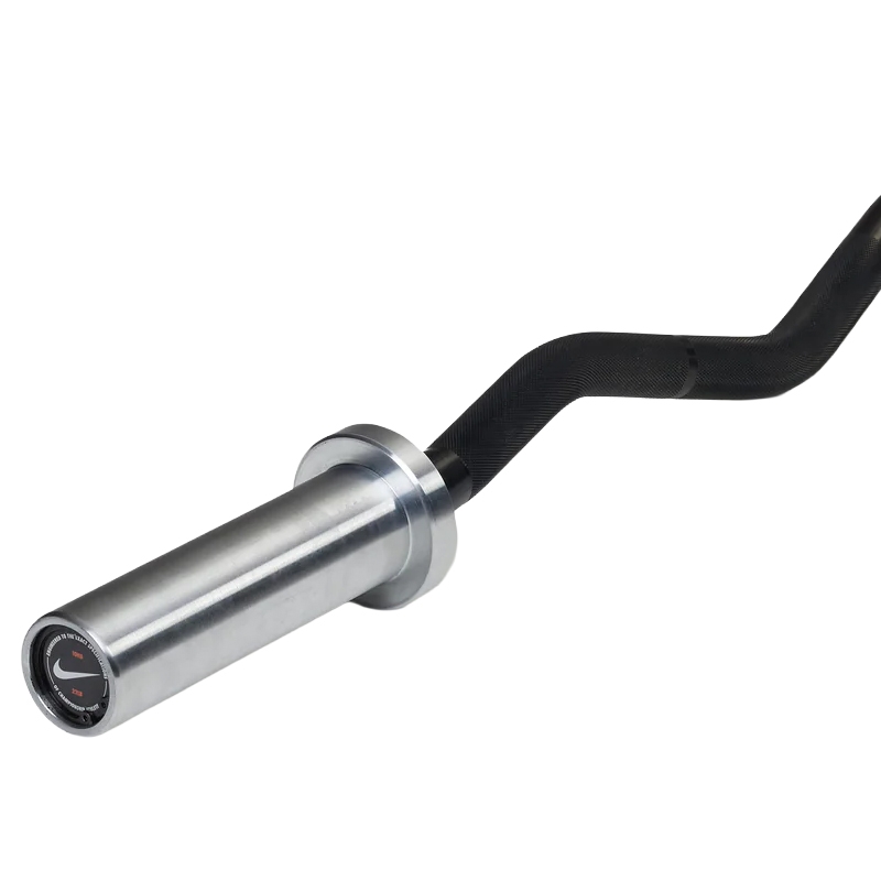 BARRE D'HALTÉROPHILIE - Nike Curl Bar - 10KG - Black Chrome - NIKE STRENGTH BARRE D'HALTÉROPHILIE - Nike Curl Bar - 10KG - Black Chrome - NIKE STRENGTH
