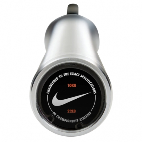 BARRE D'HALTÉROPHILIE - Nike Curl Bar - 10KG - Black Chrome - NIKE STRENGTH
