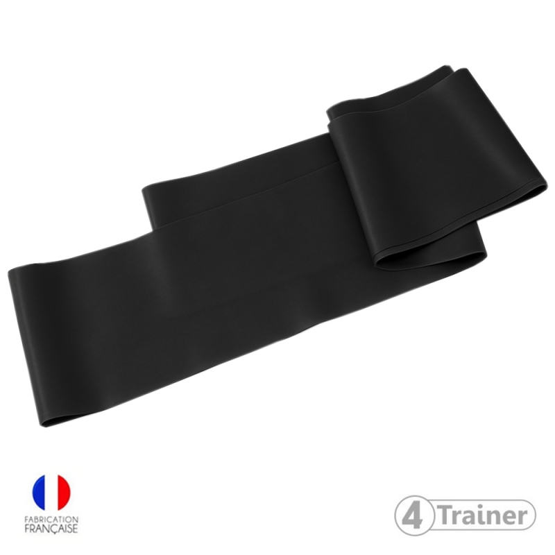 Bande Élastique Haute Performance - 250 x 15cm - Résistance Fort 6KG - NOIR - 4TRAINER Bande Élastique Haute Performance - 250 x 15cm - Résistance Fort 6KG - NOIR - 4TRAINER