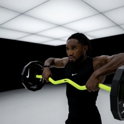 BARRE D'HALTÉROPHILIE - Nike Shield Curl Bar - 10KG - NIKE STRENGTH