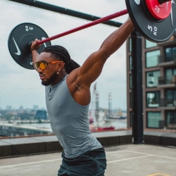 DISQUES BUMPER HALTÉRO – Black – 5 KG à 25 KG – par Paire (x2) – Nike Rubber Bumper Plates – NIKE STRENGTH