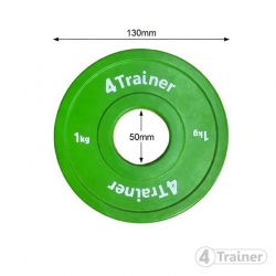 Mini Disque Olympique - Bumper - 1KG - 4TRAINER