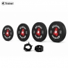PACK BUMPER PLATES 100KG - Disques Olympiques 50mm - 4 Paires (5, 10, 15, 20 kg) + Clips Offerts - 4TRAINER