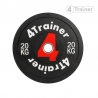 PACK BUMPER PLATES 160KG - Disques Olympiques 50mm - (1, 2x2, 5, 10, 15, 20, 25kg) + Clips Offerts - 4TRAINER