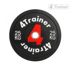 PACK BUMPER PLATES 160KG - Disques Olympiques 50mm - (1, 2x2, 5, 10, 15, 20, 25kg) + Clips Offerts - 4TRAINER