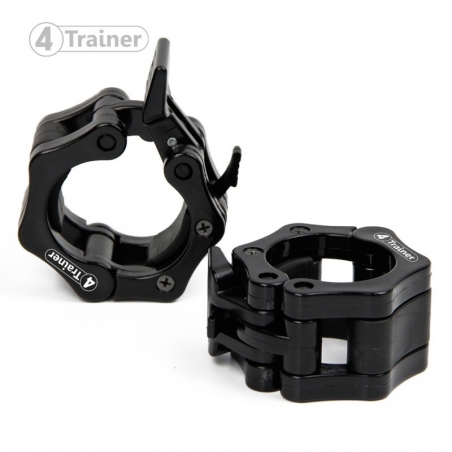 PACK BUMPER PLATES 160KG - Disques Olympiques 50mm - (1, 2x2, 5, 10, 15, 20, 25kg) + Clips Offerts - 4TRAINER