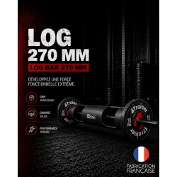 BARRE STRONGMAN - Log Bar 270mm - 4TRAINER