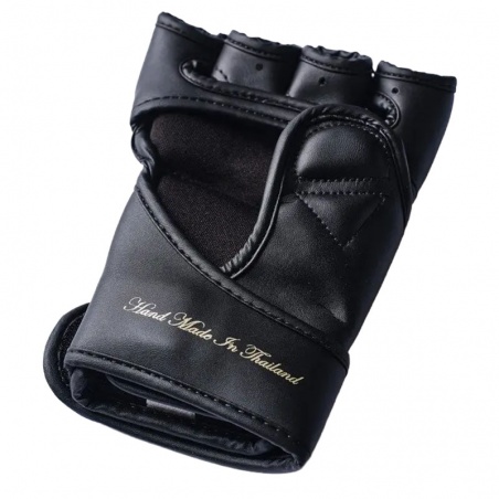 Gants mma elion uncage - ( cuir skintex ) - noir & or