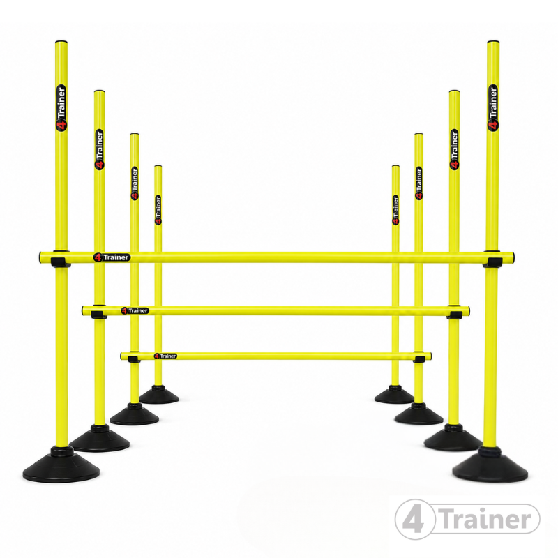 KIT PLIOMÉTRIE AJUSTABLE  - 9 Jalons Démontables 180cm - 4TRAINER