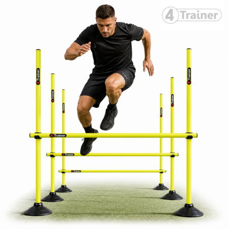 KIT PLIOMÉTRIE AJUSTABLE  - 9 Jalons Démontables 180cm - 4TRAINER