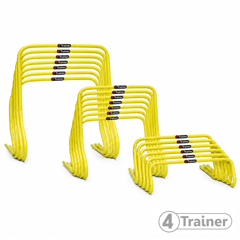 LOT Mini Haies d'Entraînement - 15cm x6 + 30cm x6 + 50cm x6  - 4TRAINER