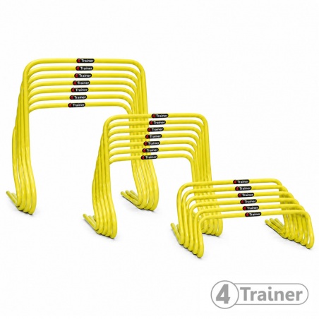 LOT Mini Haies d'Entraînement - 15cm x6 + 30cm x6 + 50cm x6  - 4TRAINER