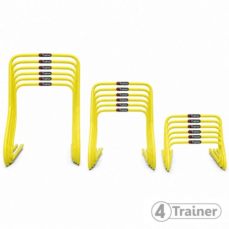 LOT Mini Haies d'Entraînement - 15cm x6 + 30cm x6 + 50cm x6  - 4TRAINER