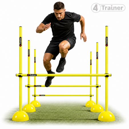 KIT PLIOMÉTRIE AJUSTABLE - 9 Jalons Démontables 180cm - 4TRAINER