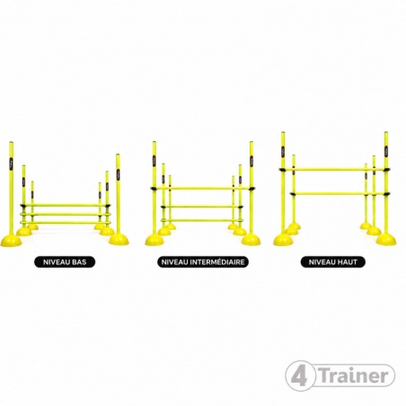 KIT PLIOMÉTRIE AJUSTABLE - 9 Jalons Démontables 180cm - 4TRAINER