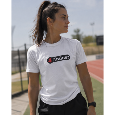T-shirt Blanc à manches courtes 4Trainer