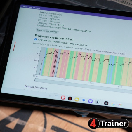 CARDIO TEAM - Analyseur de Fréquence Cardiaque en direct - 4Trainer