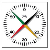 Chronomètre piscine 4 aiguilles mural 100x100cm Chronomètre piscine 4 aiguilles mural 100x100cm