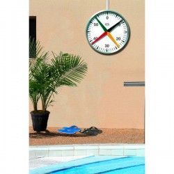 Chronomètre piscine Rond 4 aiguilles mural