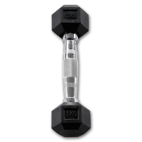 Set de 10 paires d'Haltères Hexagonales  avec rack de rangement