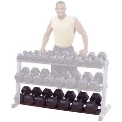 Etagère de rangement supplémentaire pour haltères 2 niveaux Bodysolid