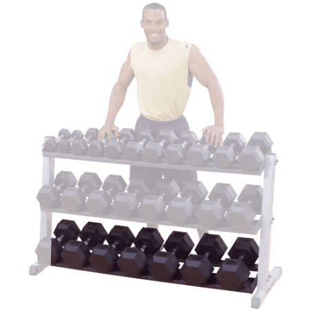 Etagère de rangement supplémentaire pour haltères 2 niveaux Bodysolid