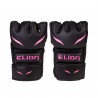 Gants mma elion uncage - ( cuir skintex ) - noir & rose