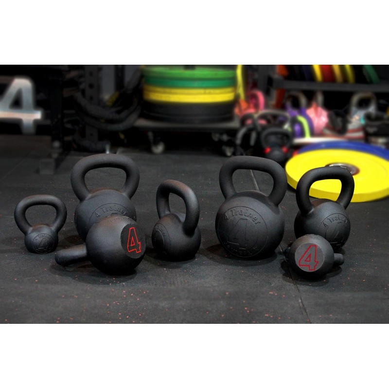 Kettlebell 4kg – Haltère à Boule Jaune – Musculation, Fitness – Slavikosway
