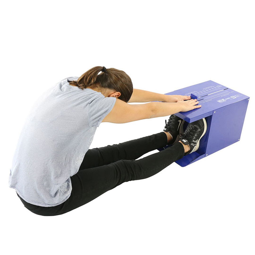Boîte de Flexibilité Baseline Sit n' Reach – Boîte Métallique pour l' Évaluation de la Flexibilité avec Échelles en Pouces et Centimètres Boîte de Flexibilité Baseline Sit n' Reach – Boîte Métallique pour l' Évaluation de la Flexibilité avec Échelles en Pouces et Centimètres