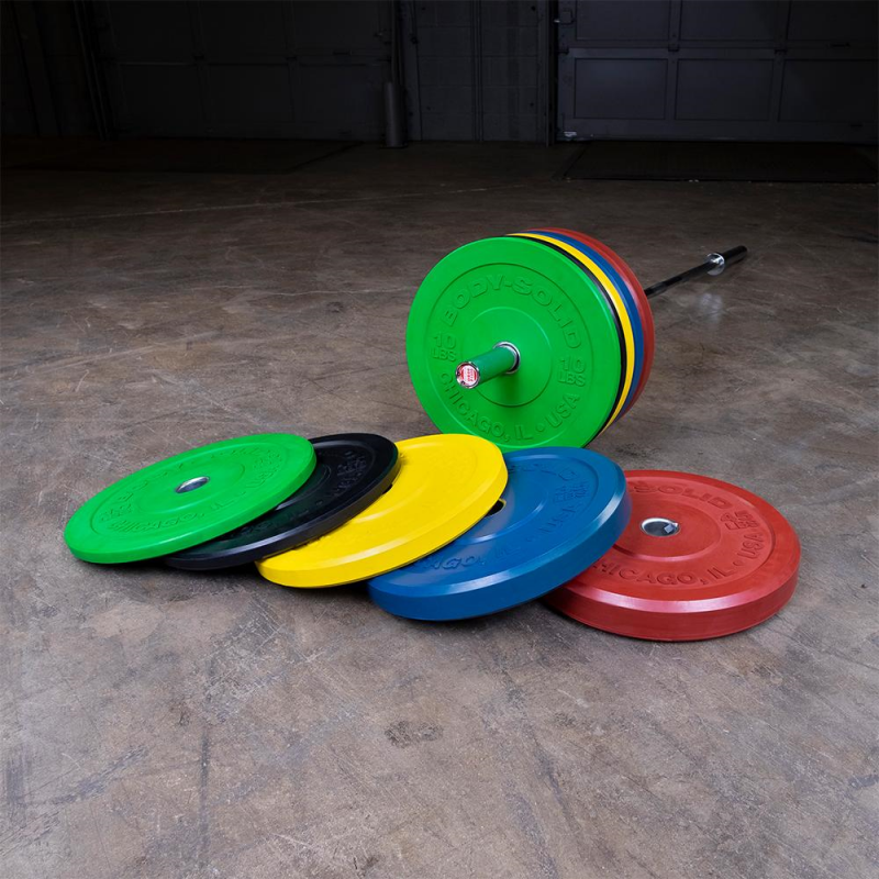 Disque Olympique Haltérophilie - Bumper Couleur