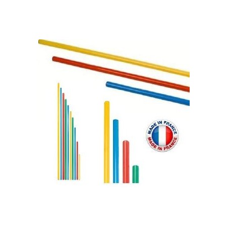 Jalons plastiques de 5 tailles et couleurs différentes