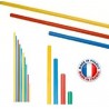 Jalons plastiques de 5 tailles et couleurs différentes