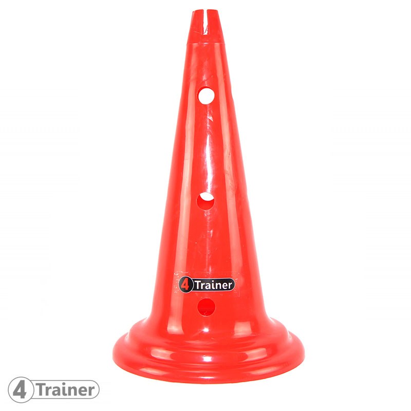 Balise x8 Unicolore 50 cm percées 12 trous