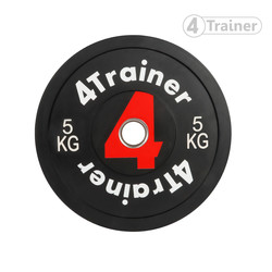 Disque Olympique - Bumper de Musculation pour Barre d'Haltérophilie - 4Trainer
